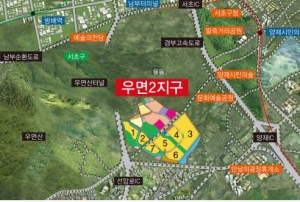 우면2지구 위치도 (사진제공: 서울특별시SH공사)