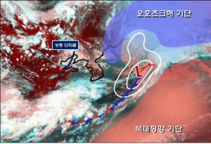 6월 22일(금) 09시 장마전선 위치