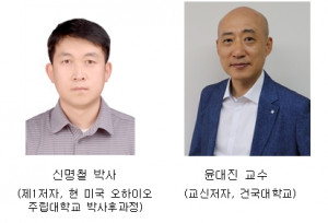 왼쪽부터 신명철 박사, 윤대진 교수