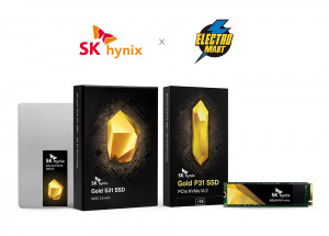 왼쪽부터 SK하이닉스 Gold S31 SSD, SK하이닉스 Gold P31 SSD