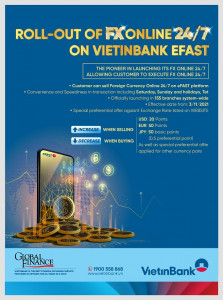 베트남산업은행(VietinBank)이 24시간 365일 FX Online 서비스를 론칭한다