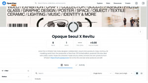 오픈씨 컬렉션 ‘Opaque Seoul X Revitu’
