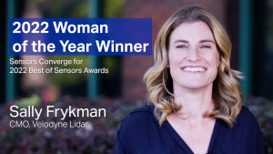 샐리 프라이크만 벨로다인 라이다 CMO, 센서스 컨버지 콘퍼런스서 ‘올해의 여성상‘ 수상