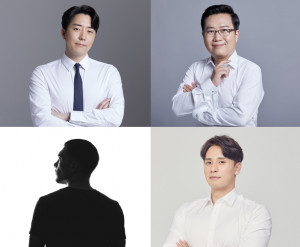 왼쪽 위부터 저자, 부읽남, 박종훈, 자청, 유목민