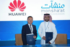 화웨이가 사우디아라비아 중소기업청 몬샤아트(Monsha'at)와 업무협약(MOU)을 체결했다