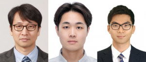왼쪽부터 윤군진 교수, 임형준 박사, 김건우 박사과정생