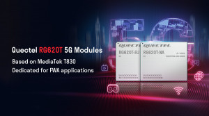 미디어텍 T830 기반의 퀙텔 5G RG620T 모듈, FWA 앱 배포를 지원하는 글로벌 인증 획득(그래픽: 비즈니스 와이어)