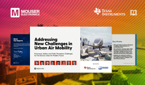마우저와 TI, 도시 항공 모빌리티의 미래 탐색 가이드 제공 전자책 발간