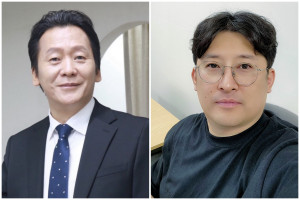 왼쪽부터 아시아 스타 엔터테인먼트 엄영식 회장과 조인피플 이두희 대표