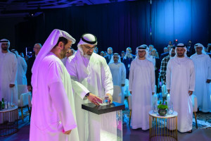 H.H. Sheikh Khaled bin Mohamed bin Zayed Al Nahyan, Crown Prince of Abu Dhabi and Chairman of the Abu Dhabi Executive Council launches AI71 along with...
