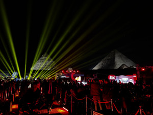 itel successfully launched its 2024 brand launch event at Egyptian Pyramids (Photo: Business Wire)