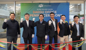 The inauguration ceremony was attended by senior executives from FPT Software Korea and representatives from prominent customers such as DGB Financial Group, IM Bank. (Photo: Business Wire)