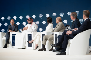 Saudi Minister of Economy and Planning His Excellency Faisal Alibrahim announces Saudi Arabia will join the AI Governance Alliance to co-launch the ‘Inclusive AI Initiative for Growth and Development’ (Photo: AETOSWire)