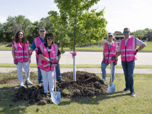 Trees planted at Railroad Park directly impact Lewisville communities by providing important ecosystem benefits in the Trinity River watershed. (Photo: Mary Kay Inc.)