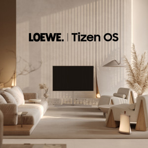 삼성전자 타이젠 운영체제(OS)가 독일 기반의 유럽 명품 TV 브랜드 로에베(LOEWE) 프리미엄 TV 라인업 ‘스텔라(Stellar)’