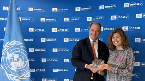 World Technology Games CEO Alexander Brown and Gabriela Ramos, Assistant Director-General for the Social and Human Sciences of UNESCO, at The UNESCO “...