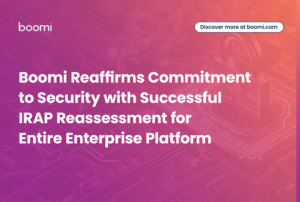 Boomi Reaffirms Commitment to Security with Successful IRAP Reassessment for Entire Enterprise Platform (Graphic: Business Wire)