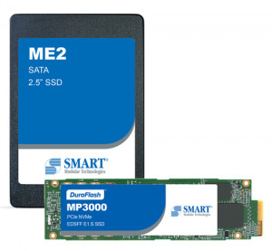 SMART’s MP3000 PCIe/NVMe and ME2 SATA product portfolios include SEU mitigation technology to protect against system failures in the field. (Photo: Bu...