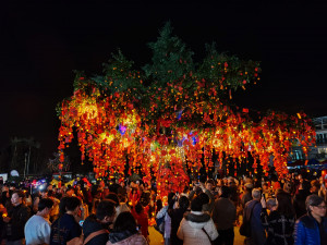 Hong Kong Well-wishing Festival at Tai Po’s Lam Tsuen (Credit: Lam Tsuen Wishing Square)