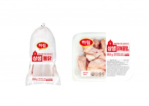 롯데마트·슈퍼에서 판매하는 하림 ‘상생 통닭’, ‘상생 닭볶음탕용’