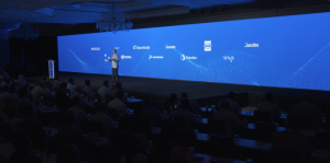 BST Global Chief Executive Officer Javier A. Baldor officially kicks off the AI Summit’s first full day of sessions by presenting his perspective on the driving forces impacting the AEC industry and the world at large. He shares three key ways AI and big data will transform nearly every aspect of our industry, along with exclusive new research to support his findings. (Photo: BST Global)