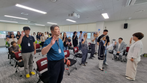 경기도시각장애인복지관이 3일 시각장애인 당사자로만 구성된 ‘빛의 동행’ 자원봉사단의 발대식을 개최했다