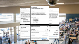 AI nutrition labels provide clear, concise information about how AI is used in public safety and enterprise security products. Credit: Motorola Solutions
