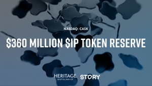 스토리의 $IP 토큰이 나스닥 상장사 헤리티지 디스틸링의 디지털 전략 자산으로 채택됐다