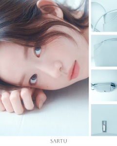 사르투의 ‘TES Shoulder Bag(Light Grey)’과 최윤지가 함께 연출됐다