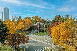 건국대학교 가을 캠퍼스 전경