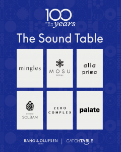뱅앤올룹슨X캐치테이블 ‘THE SOUND TABLE - Where Taste Meets Sound’ 캠페인