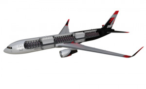 A cross-sectional view of Coulson Aviation’s Boeing 767 Very Large Airtanker (VLAT) illustrates the integration of the RADS retardant delivery system and the next generation of high-capacity, sustainable aerial firefighting design.