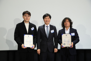 2025년 임베디드SW산업 유공 포상 개인 및 단체 부문 산업통상부 장관 표창 수상자 단체 사진