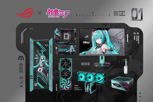 대원씨티에스가 버추얼 팝스타 하츠네 미쿠(Hatsune Miku)와 협업한 ‘ASUS ROG × 하츠네 미쿠’ 에디션 컬렉션을 한국 시장에 공식 출시했다