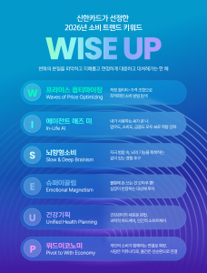 신한카드, 2026년 소비 트렌드 키워드 ‘WISE UP’ 제시