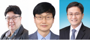 왼쪽부터 강승균 서울대 재료공학부 교수, 이태우 서울대 재료공학부 교수, 최우영 서울대 전기정보공학부 교수(가나다 순)