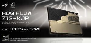 에이수스가 코지마 프로덕션과 협업해 게이밍 노트북 ‘ROG Flow Z13-KJP’를 선보인다