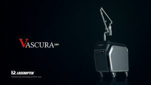 레이저옵텍이 개발한 세계 최초 고체형 혈관 레이저 장비 ‘바스큐라589(VASCURA 589)’(사진=레이저옵텍)