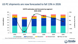 US PC estimates and forecasts by segment, 2025-2030