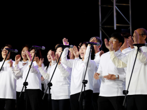 지난해 열린 ‘금천하모니축제’에서 ‘금천시민합창단’의 공연 모습