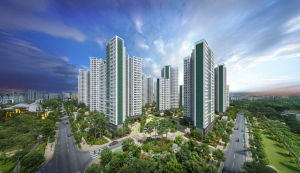 덕이동 민간임대아파트 ‘대우엘크루 일산’ 단지 조감도(사진=에이엠디)