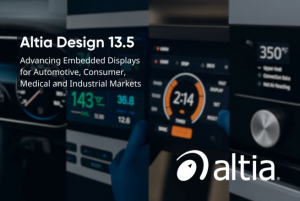 Altia Design 13.5는 모든 산업의 디스플레이 제품을 위한 향상된 시각 기능과 확장형 워크플로를 제공한다(이미지 출처: Altia)