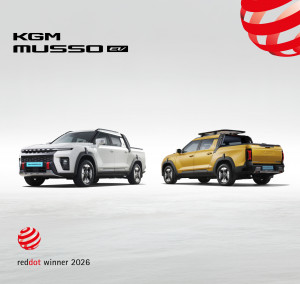 KGM, 무쏘 EV ‘레드닷 디자인 어워드 2026’ 수상