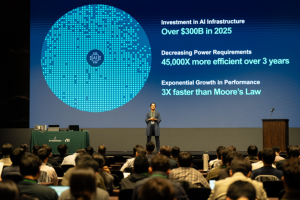 NI Days Korea 2026에서 강연하는 Emerson Test and Measurement Business Group Ritu Favre