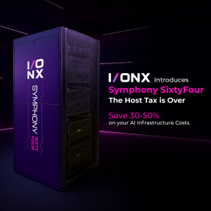 I/ONX Introduces Symphony SixtyFour: The Host Tax is Over. Save 30-50% on your AI Infrastructure Costs.