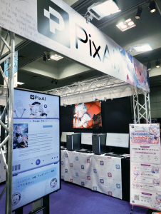 ‘BitSummit PUNCH!!’ PixAI 부스 전경