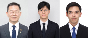 왼쪽부터 서울대학교 전기정보공학부 이종호 교수, 구륜한 연구원, 고종현 연구원