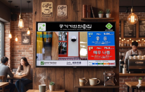 공기안전카페에 설치된 공기안전도 모니터링 시스템은 실내 공기질을 실시간으로 측정·분석해 사용자에게 직관적으로 제공한다. 초미세먼지(PM2.5) 데이터를 기반으로 공기안전 상태를 시각화하며, 쾌적하고 안전한 실내 환경 유지 여부를 한눈에 확인할 수 있도록 설계됐다. 실내외 초미세먼지 저감 비율에 따라 공기안전도(A, AA, AAA)를 확인할 수 있다. 해당 시스템은 공기안전 인증 공간의 신뢰성을 높이고, 이용자가 안심하고 머무를 수 있는 환경 조성에 기여한다