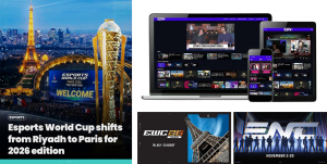 2026년 Esports World Cup(EWC)이 2026년 7월 6일부터 8월 23일까지 프랑스 파리에서 개최된다