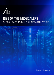 A&M ‘네오스케일러의 부상: AI 인프라 구축을 위한 글로벌 경쟁(Rise of the Neoscalers: Global Race to Build AI Infrastructure)’ 보고서 표지